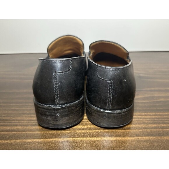 Salvatore Ferragamo Horsebit Black Leather Slip On Loafers Men's SIZE 10.5B‎ B - Picture 3 of 12